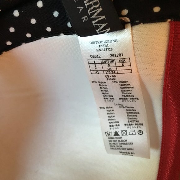 Emporio Armani 2 piece swimsuit Size Small New - Picture 5 of 8